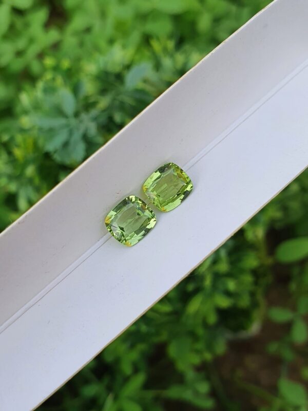 Peridot Pair Natural Loose From Pakistan | 1.23 ct & 1.33 ct - Image 2