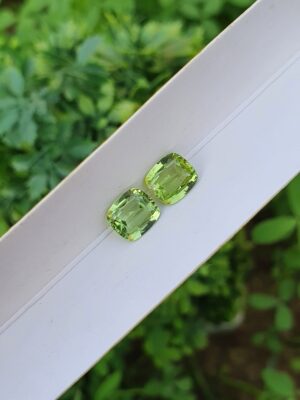 Peridot Pair Natural Loose From Pakistan | 1.23 ct & 1.33 ct