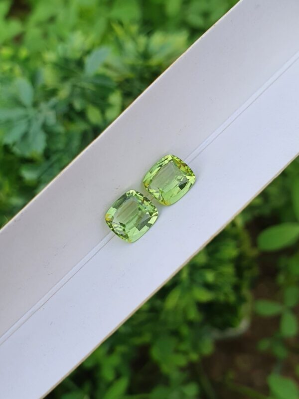 Peridot Pair Natural Loose From Pakistan | 1.23 ct & 1.33 ct - Image 3