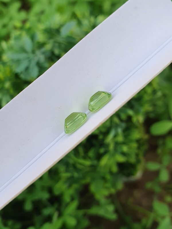 Peridot Pair Natural Loose From Pakistan | 1.23 ct & 1.33 ct - Image 4