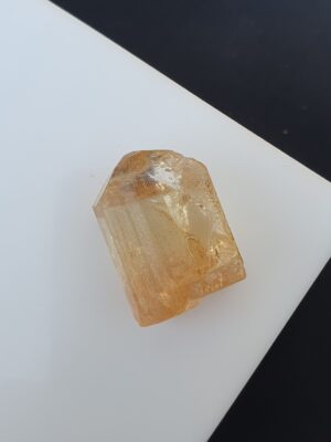 Raw Imperial Topaz Crystal From Katlang Terminated | 52.34 ct
