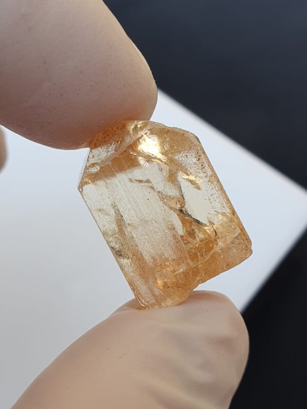 Raw Imperial Topaz Crystal From Katlang Terminated | 52.34 ct - Image 2