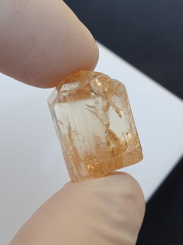 Raw Imperial Topaz Crystal From Katlang Terminated | 52.34 ct - Image 3
