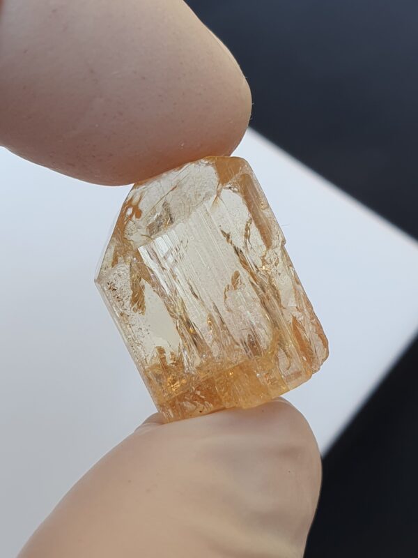 Raw Imperial Topaz Crystal From Katlang Terminated | 52.34 ct - Image 5