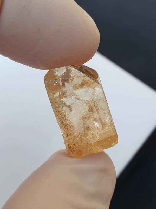 Raw Imperial Topaz Crystal From Katlang Terminated | 52.34 ct - Image 6