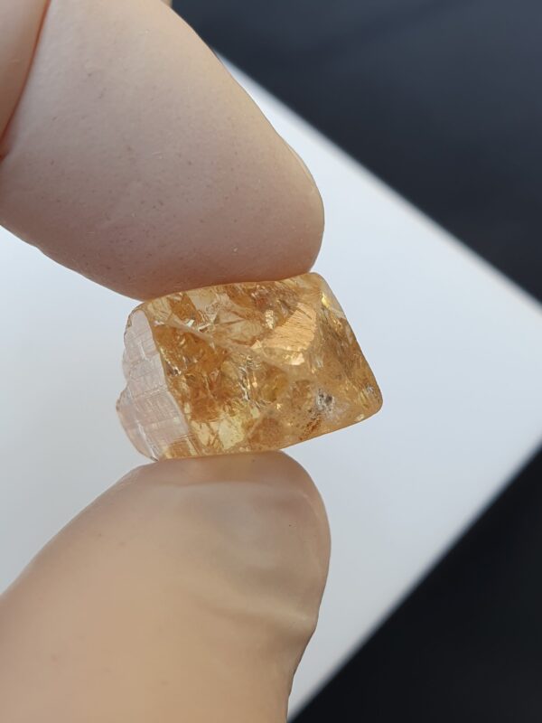 Raw Imperial Topaz Crystal From Katlang Terminated | 52.34 ct - Image 7