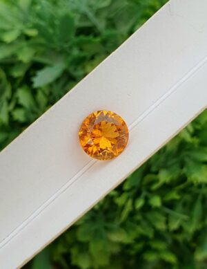 Clinohumite Round Brilliant Cut From Tajikistan | 2.43 ct