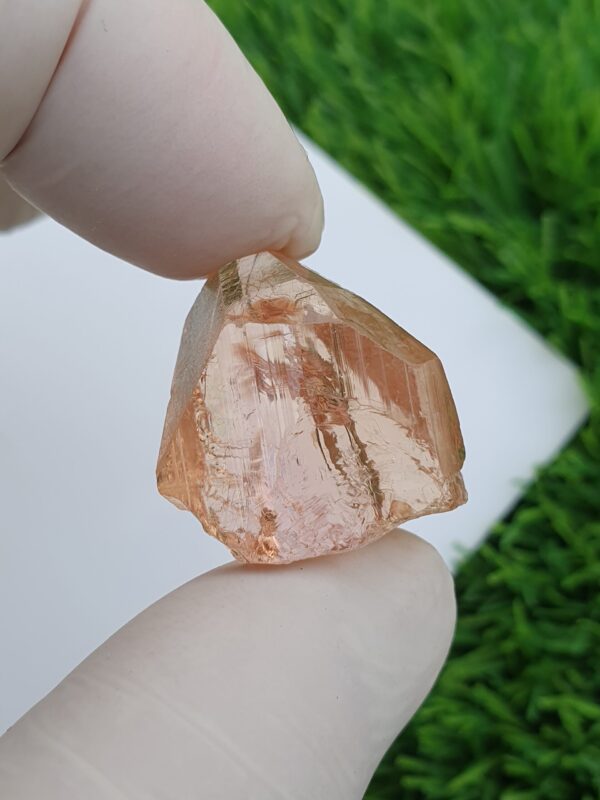 Raw Imperial Topaz Crystal | Unheated | From Katlang | 72.77 ct - Image 4