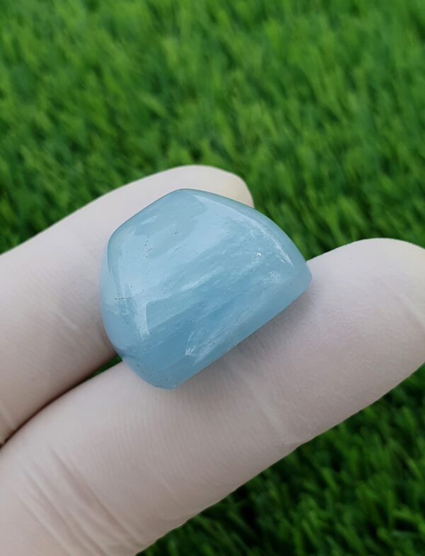 Blue Aquamarine Cabochon Round Shape | 72.83 ct - Image 2