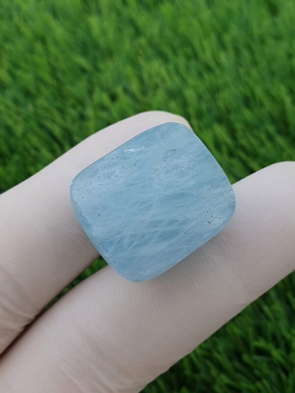 Blue Aquamarine Cabochon Round Shape | 72.83 ct - Image 3