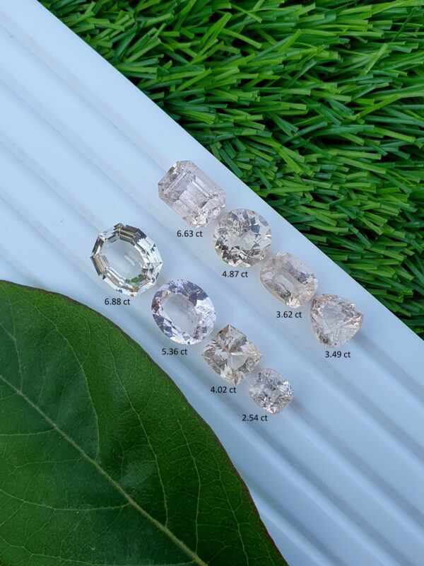 Imperial Topaz Stone Lot From Katlang | 8 PCs | 37.41 ct - Image 2