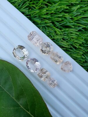Imperial Topaz Stone Lot From Katlang | 8 PCs | 37.41 ct