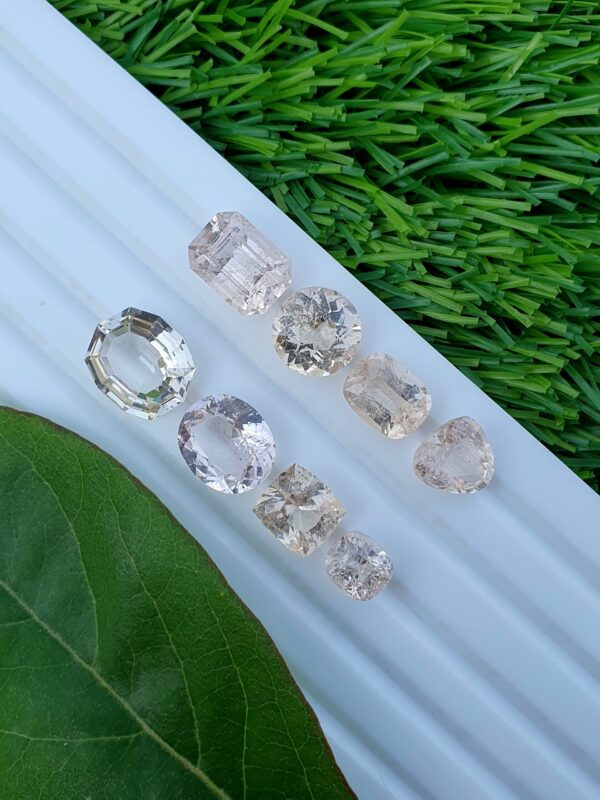 Imperial Topaz Stone Lot From Katlang | 8 PCs | 37.41 ct