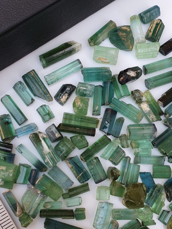 Raw Tourmaline Facet Rough Blue Green Indicolite | 216 ct - Image 3