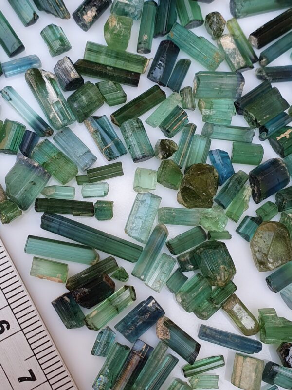 Raw Tourmaline Facet Rough Blue Green Indicolite | 216 ct - Image 5