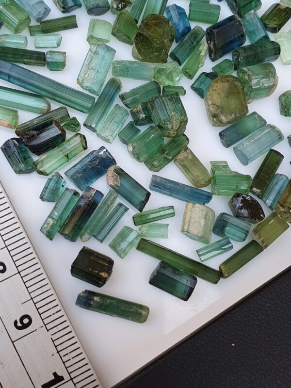 Raw Tourmaline Facet Rough Blue Green Indicolite | 216 ct - Image 7