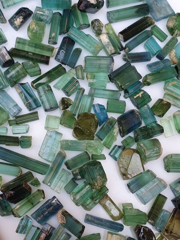 Raw Tourmaline Facet Rough Blue Green Indicolite | 216 ct - Image 8