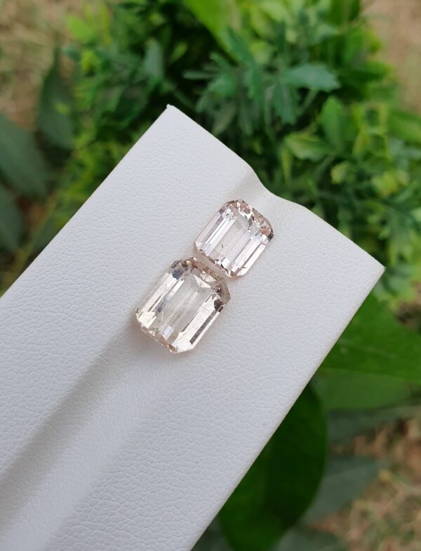 Imperial Topaz Stone Pair From Katlang | 2.41 ct & 4.59 ct - Image 3