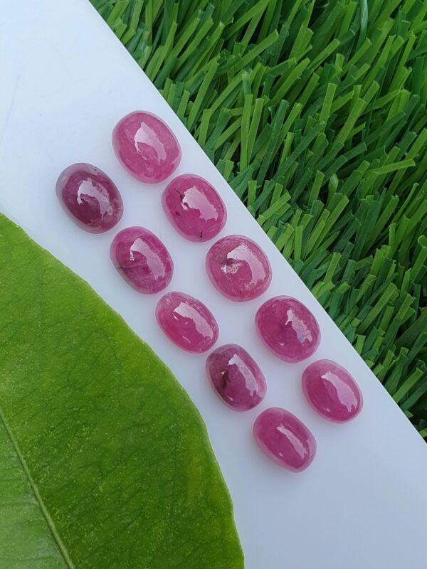 Ruby Stone Cabochons Lot Natural Unheated From Afghanistan | 22.40 ct - Image 3