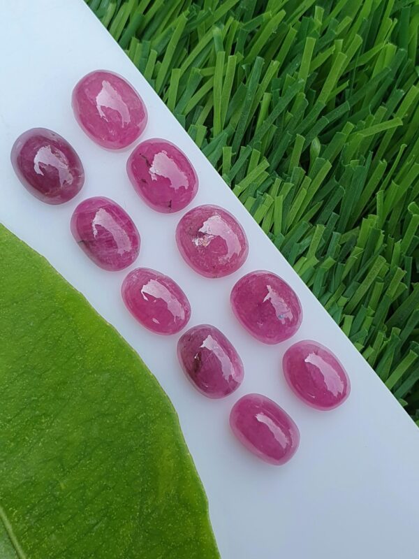 Ruby Stone Cabochons Lot Natural Unheated From Afghanistan | 22.40 ct - Image 5