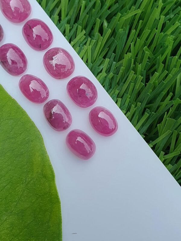 Ruby Stone Cabochons Lot Natural Unheated From Afghanistan | 22.40 ct - Image 6