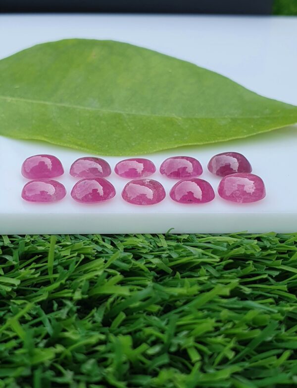 Ruby Stone Cabochons Lot Natural Unheated From Afghanistan | 22.40 ct - Image 7