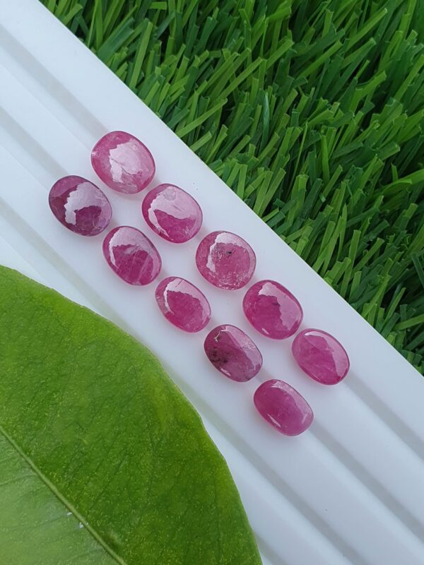 Ruby Stone Cabochons Lot Natural Unheated From Afghanistan | 22.40 ct - Image 8