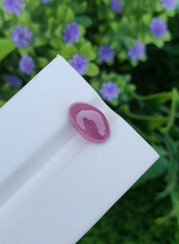 Ruby Stone Cabochon Natural Loose Untreated From Africa | 3.75 ct - Image 2