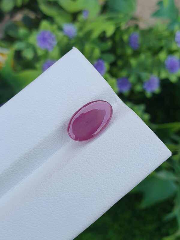 Ruby Stone Cabochon Natural Loose Untreated From Africa | 3.75 ct - Image 4