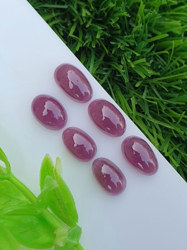 Ruby Stone Cabochon Lot Natural Loose Untreated From Africa | 27.52 ct - Image 3
