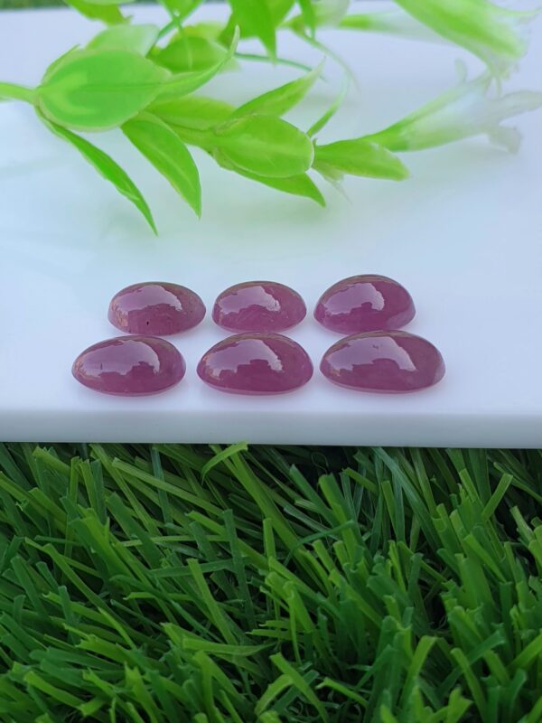 Ruby Stone Cabochon Lot Natural Loose Untreated From Africa | 27.52 ct - Image 4