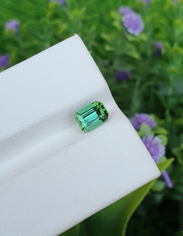 Bluish Green Mint Tourmaline Stone From Afghanistan | 1.04 ct - Image 2