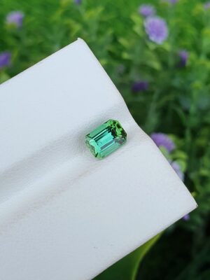 Bluish Green Mint Tourmaline Stone From Afghanistan | 1.04 ct