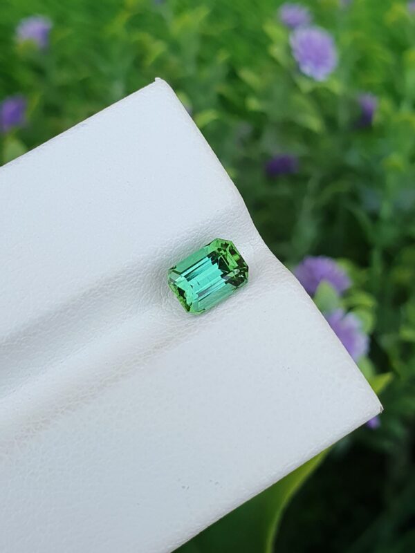 Bluish Green Mint Tourmaline Stone From Afghanistan | 1.04 ct - Image 3