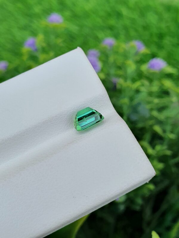 Bluish Green Mint Tourmaline Stone From Afghanistan | 1.04 ct - Image 4