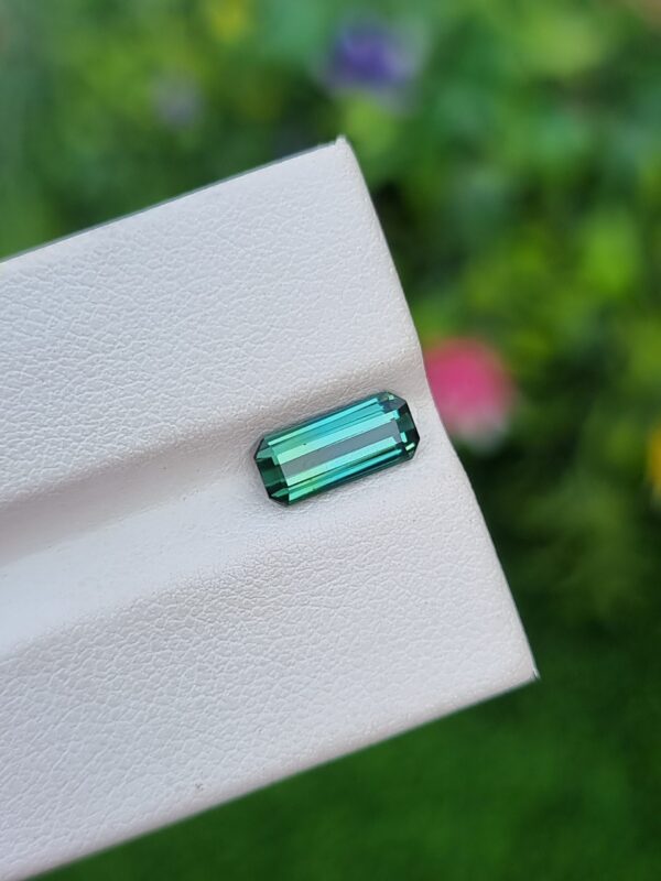 Tourmaline Sone Bicolor Green & Blue Loupe Clean From Afghanistan Natural | 1.26 ct - Image 3