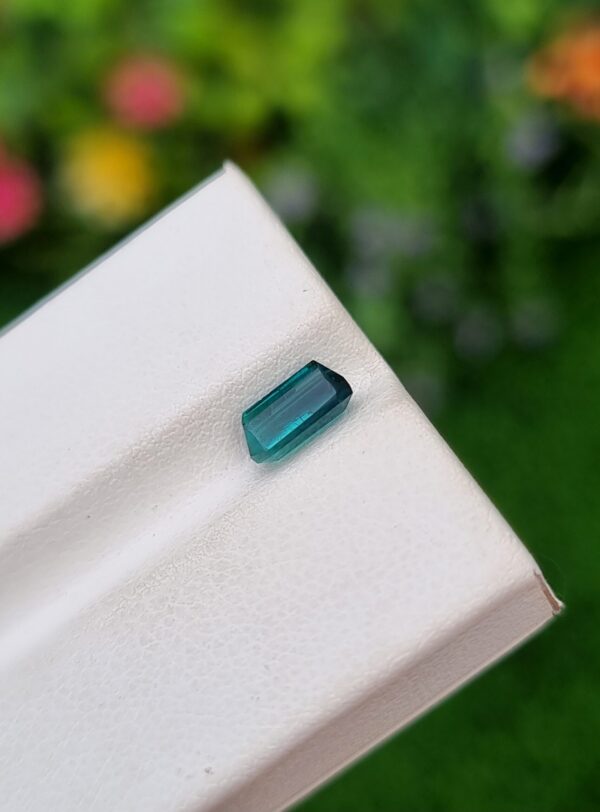 Blue Tourmaline Stone Natural Loose Faceted From Afghanistan | 1.06 ct - Image 3