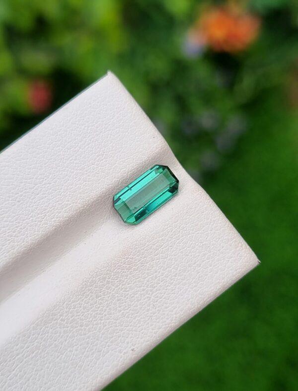Tourmaline Stone Mint Green Natural Loose Faceted From Afghanistan | 1.55 ct - Image 2