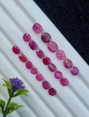 Ruby Stone Lot Natural Untreated Loose Faceted From Afghanistan | 11.01 ct