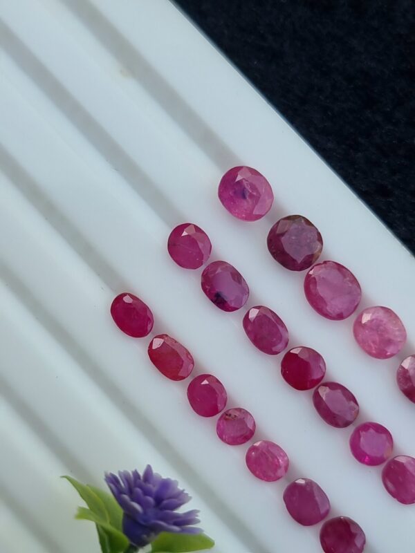 Ruby Stone Lot Natural Untreated Loose Faceted From Afghanistan | 11.01 ct - Image 3