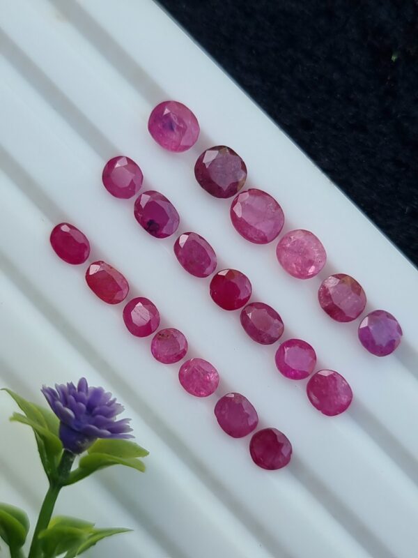Ruby Stone Lot Natural Untreated Loose Faceted From Afghanistan | 11.01 ct - Image 4
