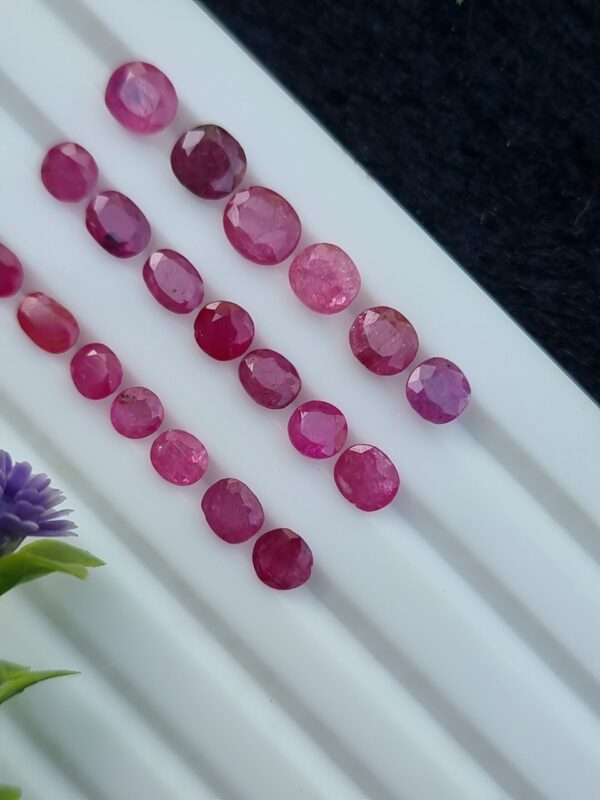 Ruby Stone Lot Natural Untreated Loose Faceted From Afghanistan | 11.01 ct - Image 5