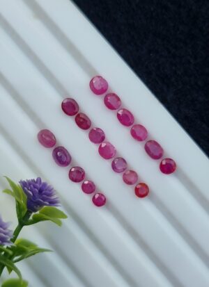 Ruby Stone Lot Natural Untreated Loose Faceted From Afghanistan | 5.36 ct