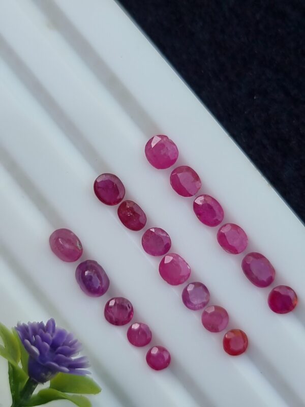 Ruby Stone Lot Natural Untreated Loose Faceted From Afghanistan | 5.36 ct - Image 3