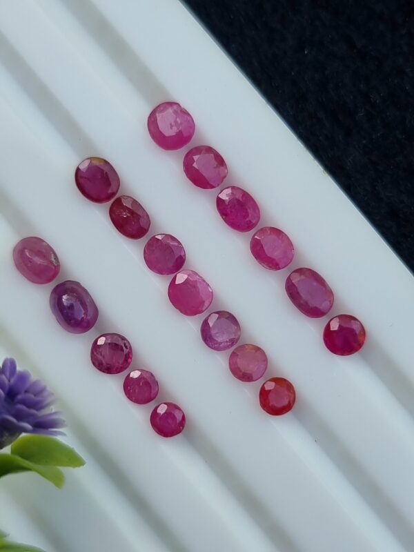 Ruby Stone Lot Natural Untreated Loose Faceted From Afghanistan | 5.36 ct - Image 4