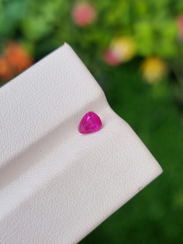 Ruby Stone Natural Transparent Pear Shape Untreated From Afghanistan | 0.44 ct - Image 2