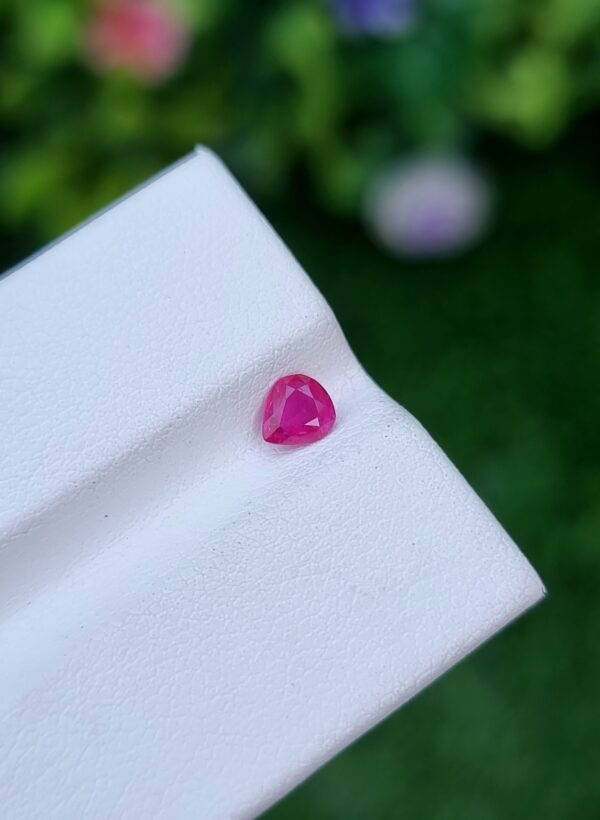 Ruby Stone Natural Transparent Pear Shape Untreated From Afghanistan | 0.39 ct