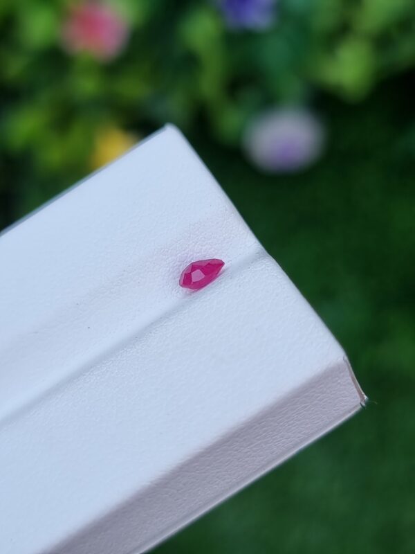 Ruby Stone Natural Transparent Pear Shape Untreated From Afghanistan | 0.39 ct - Image 3