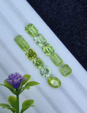 Peridot Stone Lot  Faceted Loose From Pakistan | 8.72 ct