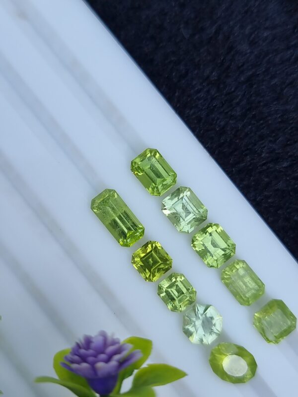 Peridot Stone Lot  Faceted Loose From Pakistan | 8.72 ct - Image 3